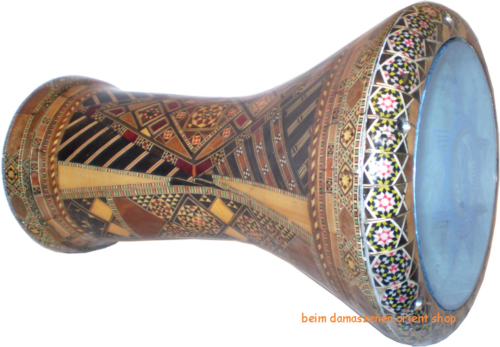 orientalische trommel beim damaszener